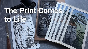 Woodblock Print Process: Part 2 #woodblockprint #woodcut #mokuhanga #printmaking