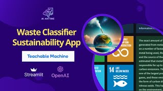 Teachable Machine, GPT-3 and Streamlit: Waste Classifier Sustainability App screenshot 4