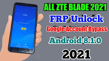 FRP Unlock All ZTE Blade 2021 Google Account Bypass Zte Phone Without PC 2021