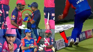 Out or Not Out ? Sanju Samson Argues With Umpires After Controversial Catch Dismisses Him vs DC