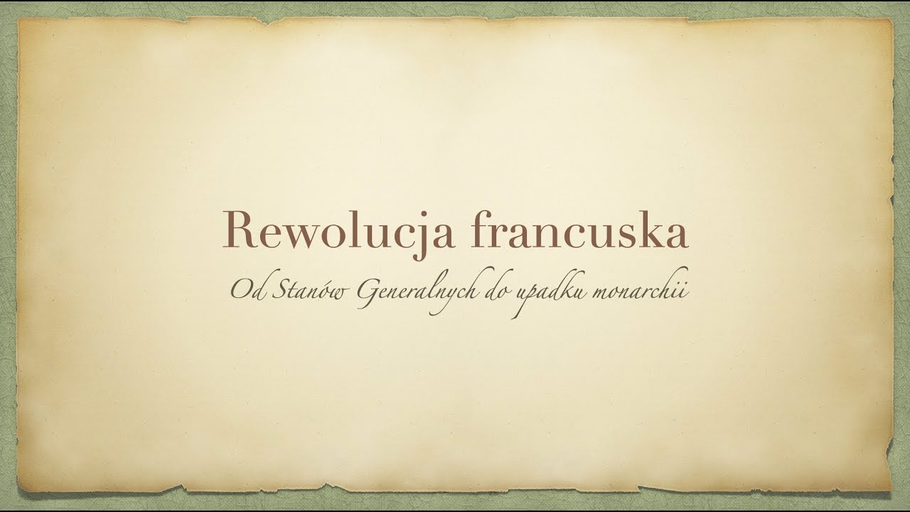 Rewolucja francuska - YouTube