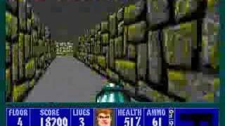 PC - Wolfenstein 3D - E2M4 100% Video