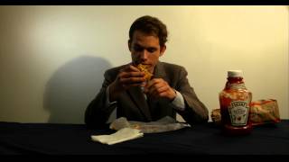 Josh Murphy eating a hamburger (in 4k)