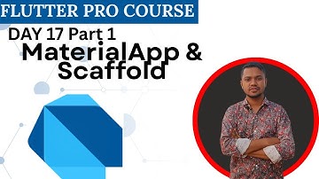 Flutter Tutorial Bangla | Dart MaterialApp & Scaffold Full Guide for Beginners (2026)