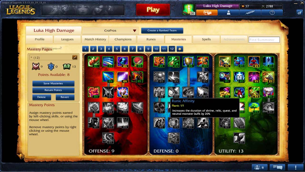 How to simply set Masteries for Lux - League of Legends