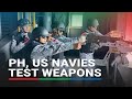 Ph us navies test weapons in west philippine sea as balikatan drills continue  abscbn news