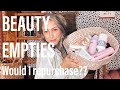 BEAUTY EMPTIES | Would I Repurchase??? | Amika, Holifrog, Naturium, etc.