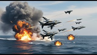 Houthis Shocked! US Navy Launches Dozens of AV-8B Harrier Jets in Sudden Emergency Operation