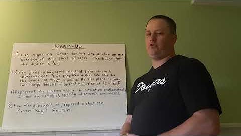 2-20: IM Algebra 1 - Writing and Solving Inequalities in One Variable