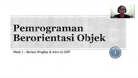 OOP Java 01 | Review Pemrograman Dasar dan Pengenalan Pemrograman Berorientasi Objek