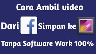 Cara ambil video dari Fb Lite simpan di galeri tanpa software work 100% screenshot 5