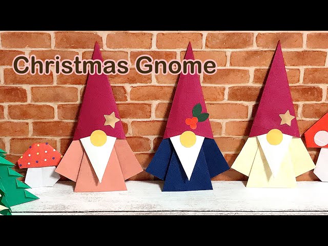 折り紙 簡単 可愛い クリスマス ノーム How to make an easy and cute