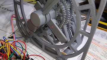 3D Printed Mechanical Clock - Powered with small stepper motor