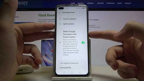 How to Add / Remove Google Assistant to / from Power Key on OPPO Reno4 Z 5G