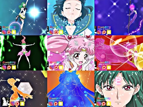 Sailor Moon Crystal - All Sailor Senshi Crisis Transformation