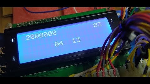 LCD display Williams System 9 - audit menus on bench