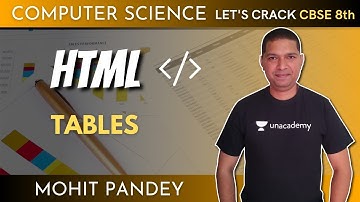 HTML | Tables | Computer Science | 8th CBSE | Mohit Pandey