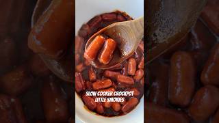 Slow Cooker Crockpot Little Smokies are an easy classic appetizer. #shorts #littlesmokies #crockpot