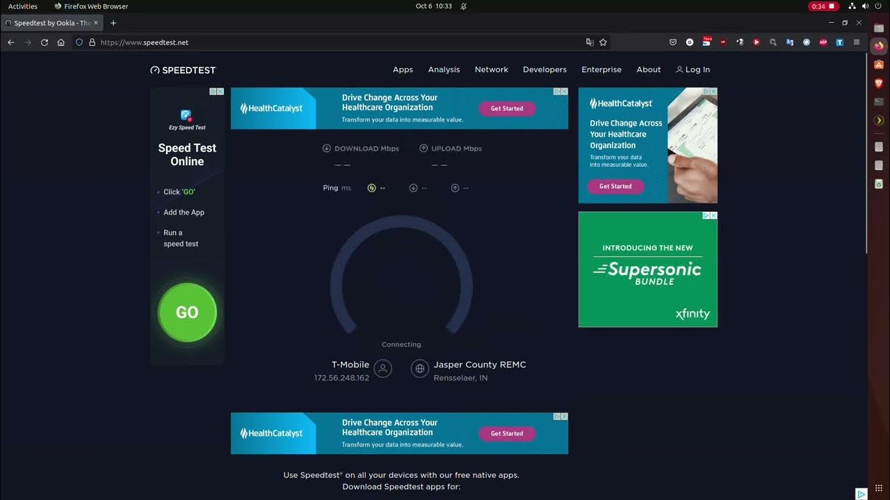 Speed Test TMobile Home 5G 10/6/2022 YouTube