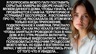 картинка: Я забыла предупредить мужа о том, что мой отец поставил камеры на нашей даче. Но когда я включила…