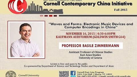 Waves and Forms: Electronic Music Devices and Computer Encodings in China | Basile Zimmermann