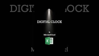 How to Create a Digital Clock In Microsoft Excel screenshot 2