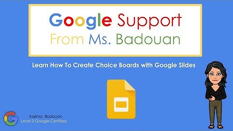 How To Create Choice Boards with Google Slides