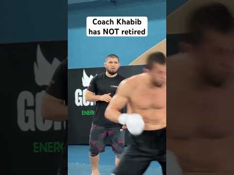 Khabib is still around in the gym