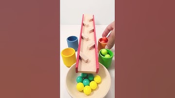 Wooden Marbles and Reverse Roll ASMR | Satisfying Marble Run on HABA Slope #marble #asmr #colorful