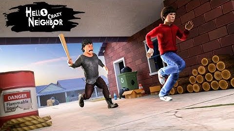 Hello Crazy Neighbor Game : Secret Family Escape 3D _ Andriod iOS gameplay