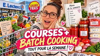 WEEKLY GROCERY HAUL 🛒 + MENU & BATCH COOKING | I prep EVERYTHING in advance!