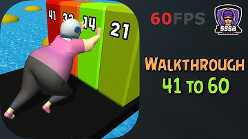 Fat Pusher: Level 41 To 60 , iOS/Android Walkthrough By (VOODOO)