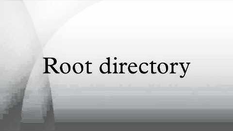 Root directory