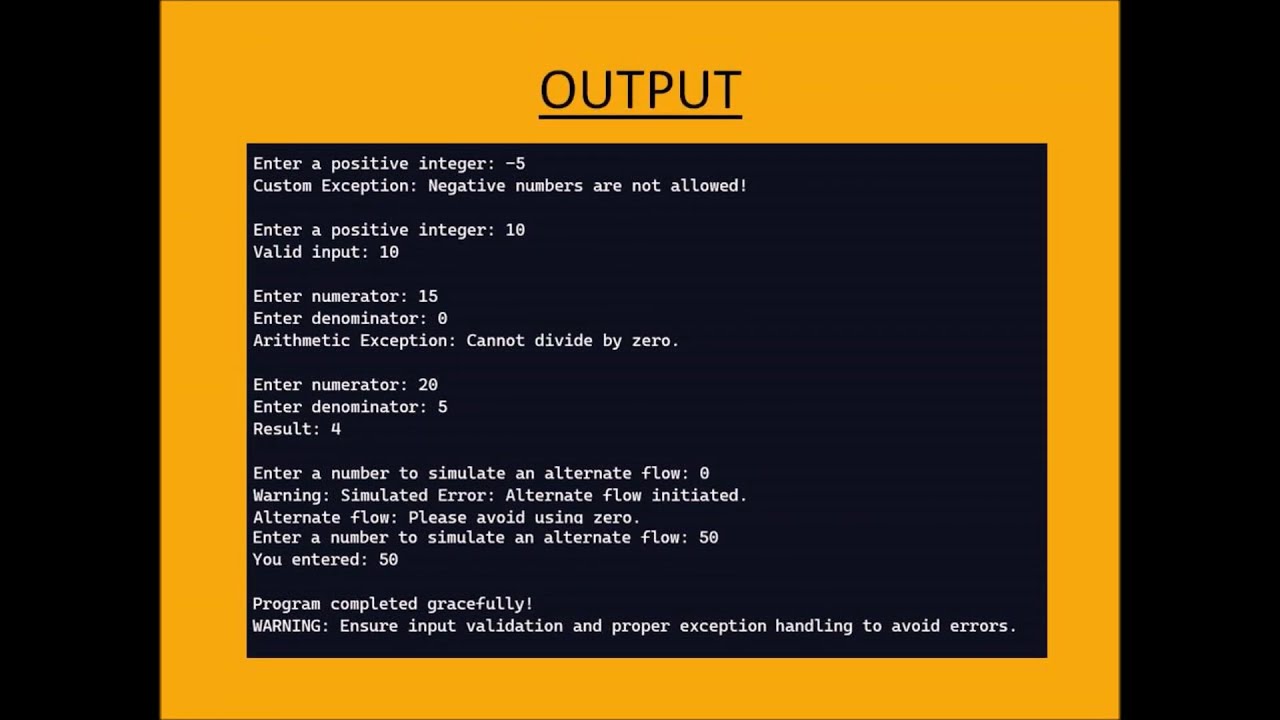 Exception Handling - YouTube
