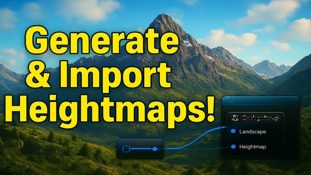 How to Generate Landscape Heightmap & Import to Unreal Engine 5.6 | Realistic Landscape Tutorial