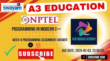 NPTEL Programming in Modern C++ Week 6 Programming Assignment Answers Solution Quiz | 2025 - Jan