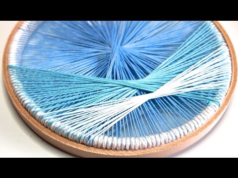  Embroidery  Hoop Craft Thread Art  Wall  Decor  YouTube