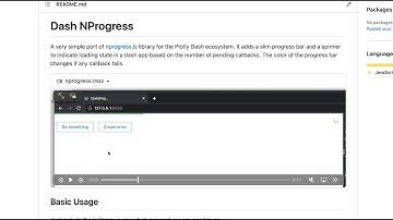 Plotly Dash Loading State with NProgress.js