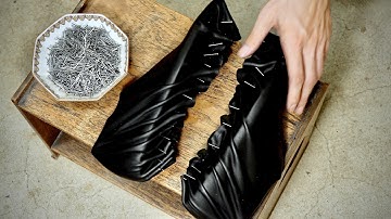 Making HANDMADE Classic Wholecut Oxford Shoes in Black Calf Leather