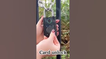 New heavy duty fingerprint padlock unlocking way:tuya app+fingerprint +code+card+mechanical key