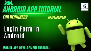 Part 6 : Creating a Login form in Android Activity using TextView, EditText, Login button | Android