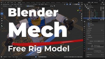 Blender Mech Free Rig Model