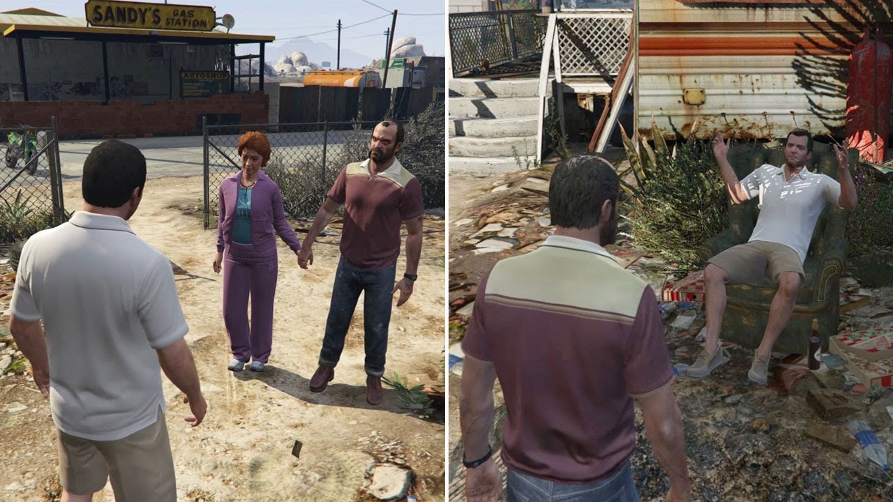 GTA 5   11 Rare Moments Youve Never Seen Before Trevor Patricia Michael   REAL 