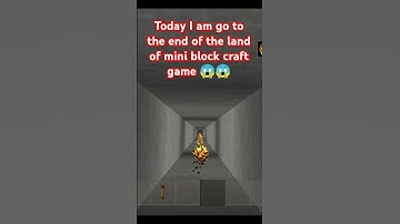 the end of land in mini block craft 👍👍🙏🙏