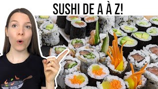 COMMENT FAIRE DES HOSOMAKI (PETITS MAKI) - POUR DÉBUTANT - HOW TO MAKE SUSHI ROLLS - HOP DANS LE WOK