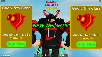 Buying Godly Class 5 In Roblox Lifting Simulator!!