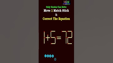 #viralshorts #trending #matchstick  PUZZLE 110 Move 1 Match Stick & Correct The Equation