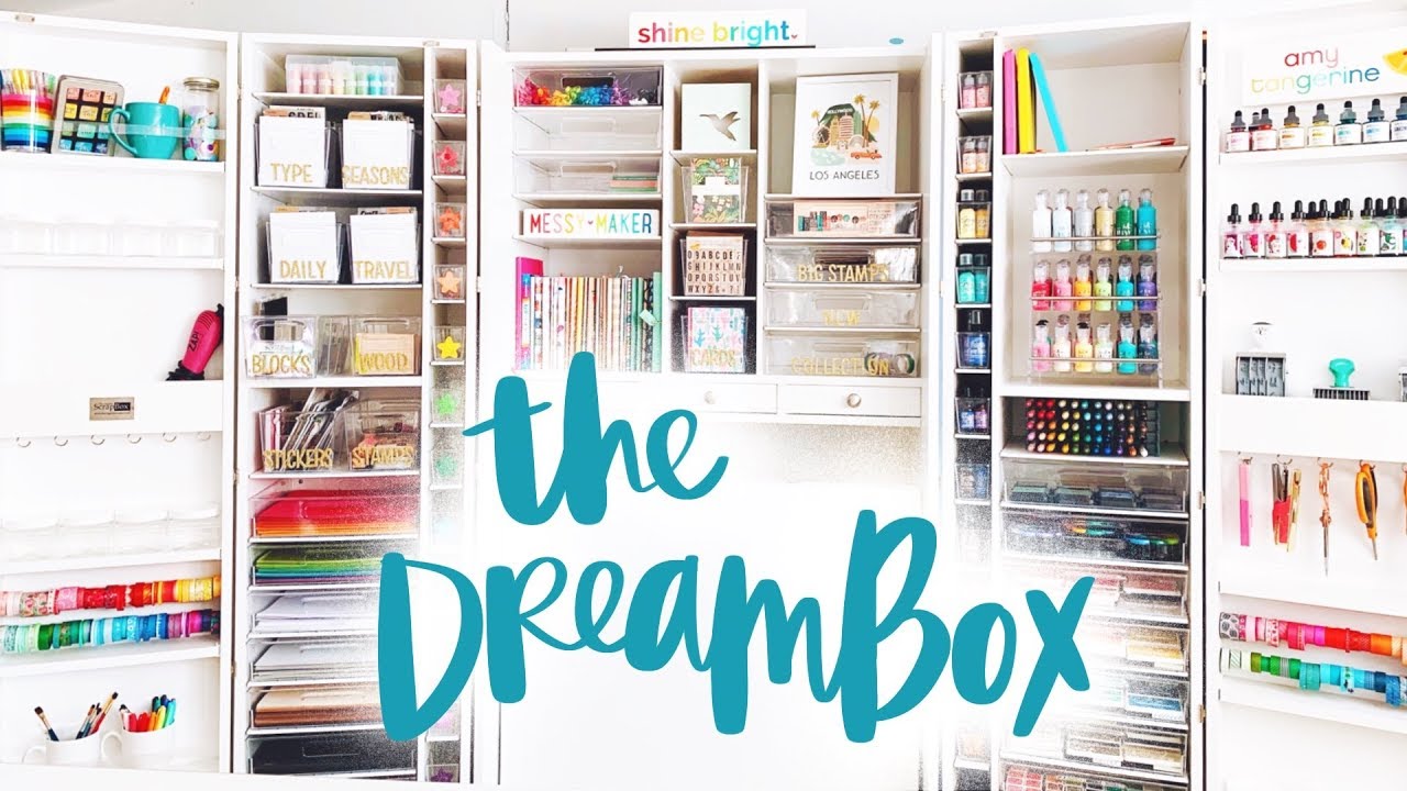 Dreambox Storage Craft Room Makeover - Decorating & Organizating Tips