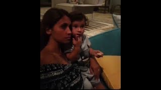 Lionel messi y antonella roccuzzo en su luna de miel antigua barbuda
con sus hijos thiago mateo, imagenes del paisaje fuegos artificiales
por el...