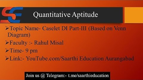 Caselet DI PART-III (Based on Venn Diagram)